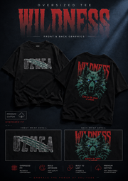 Wildness Wolf Graphic Oversized Tee.