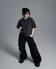 The Ultimate Oversized Acid Wash Tee – Grey