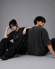 The Ultimate Oversized Acid Wash Tee – Grey