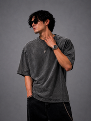 The Ultimate Oversized Acid Wash Tee – Grey