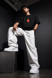 Japanese Dragon & Tiger Graphic Oversized Tee