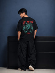 Wildness Wolf Graphic Oversized Tee.
