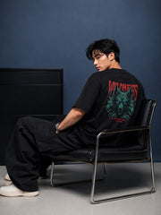 Wildness Wolf Graphic Oversized Tee.