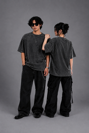 The Ultimate Oversized Acid Wash Tee – Grey